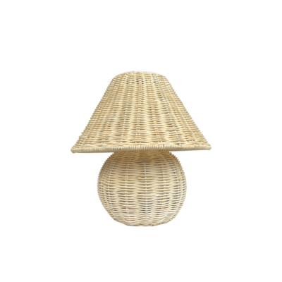VELADOR RATTAN CLARO 30X31CM