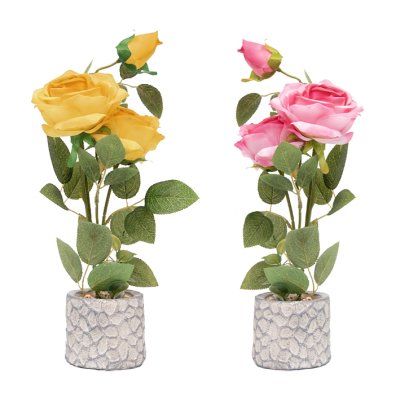 PLANTA CON FLOR Y MACETA 10CM