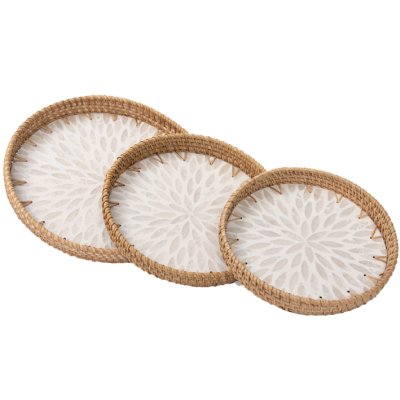 BANDEJA DECORATIVA SET POR 3 21/23/26