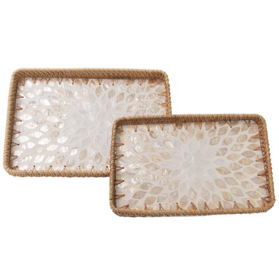 BANDEJA DECORATIVA SET 2 30/33CM