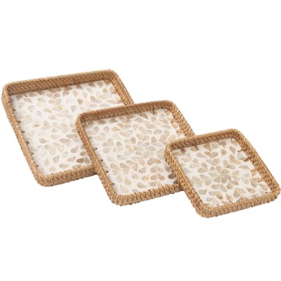 BANDEJA DECORATIVA SET 3 18/23/27CM
