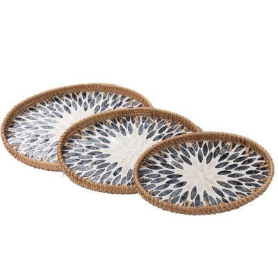 BANDEJA DECORATIVA SET3 27/30/33CM