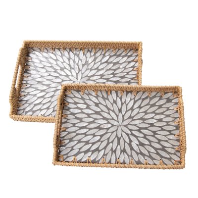 BANDEJA DECORATIVA SET 2 33/30
