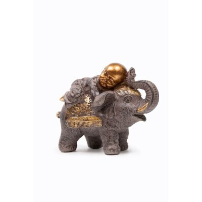 FIGURA ELEF Y BUDA 16CM
